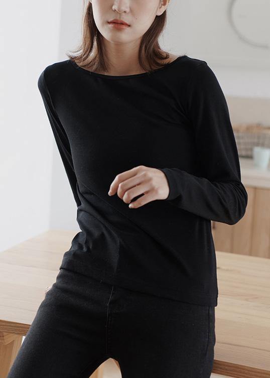 Women black cotton blouses for women wild Plus Size Clothing fall blouses - bagstylebliss