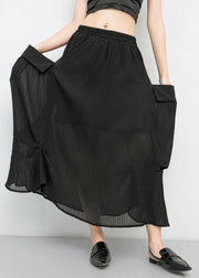 Women chiffon clothes For Women Omychic Spring Solid Color Lanon Fashion Skirt - bagstylebliss