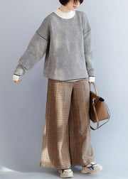 Women wild black white striped knit sweat tops oversized patchwork collar sweater tops - bagstylebliss