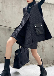 Women's Retro western fashion cotton vest Shorts Black two piece set - bagstylebliss