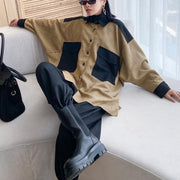 Women's autumn fashion tooling retro jacket and pants two-piece - bagstylebliss