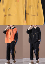 Yellow Loose Denim StitChing Suit - bagstylebliss