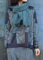 blue warm sold color women casual scarves - bagstylebliss