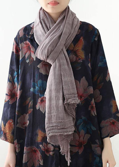 casual cotton linen striped scarves new Cinched big scarf - bagstylebliss