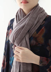 casual cotton linen striped scarves new Cinched big scarf - bagstylebliss