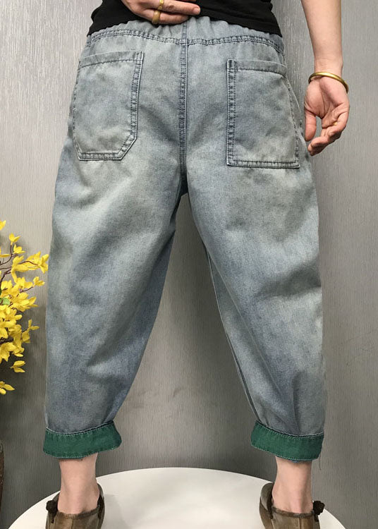 diy Blauer Mode-Patch-Applikations-Denim-Hosen-Frühling