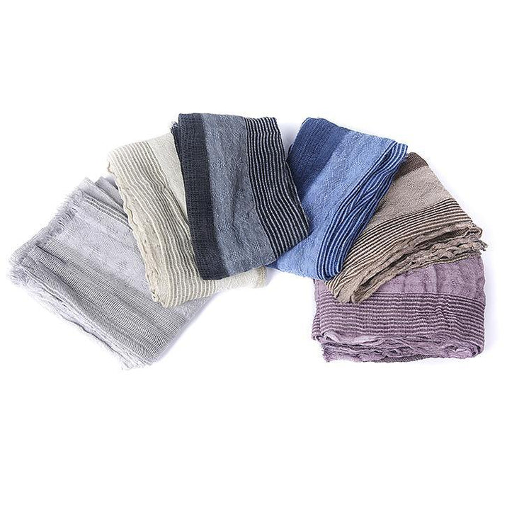 fall new design blue women patchwork scarves grid Imitation cashmere scarf - bagstylebliss