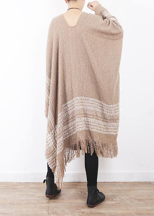 fashion women oversize tassel scarf knitting small fresh cloak sacarfes - bagstylebliss