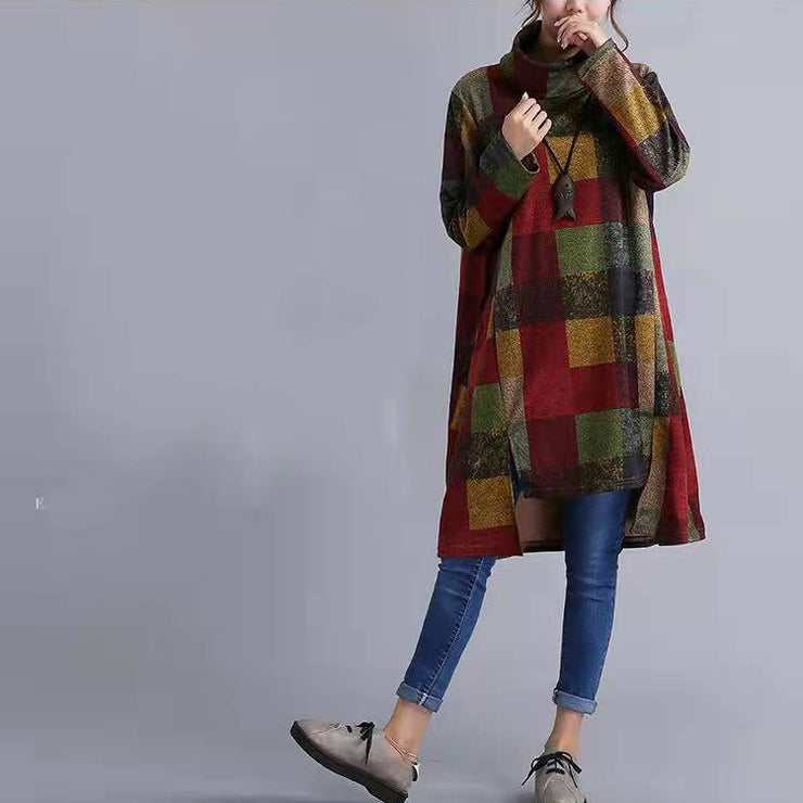 feines Multi-Patchwork-Maxikleid aus Baumwolle, übergroßes Reisekleid mit Kapuze, lässige Kaftane