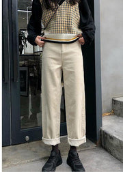 new fall women casual wide leg pants wild corduroy trousers - bagstylebliss