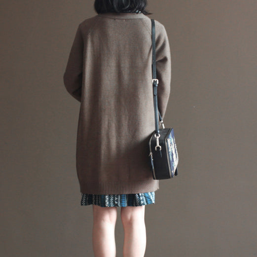 nude vintage rabbit wool blended sweater coats plus size casual long sleeve knit cardigans