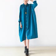 Plus Size Linen Dresses 2024 Trend Blue Oversize Shirts Caftans Fall Outfits