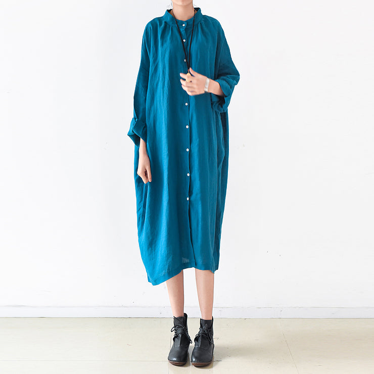 Plus Size Linen Dresses 2024 Trend Blue Oversize Shirts Caftans Fall Outfits