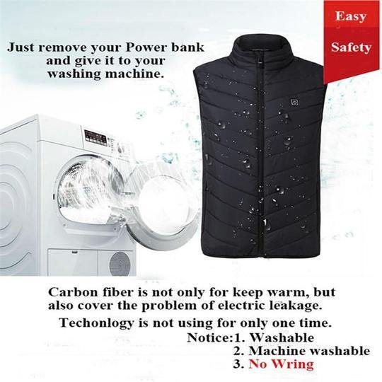 GRAPHENE HEATED VEST JACKET - bagstylebliss