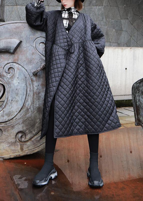 thick oversize warm winter coats black lantern sleeve women parkas - bagstylebliss