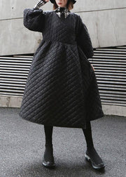 thick oversize warm winter coats black lantern sleeve women parkas - bagstylebliss
