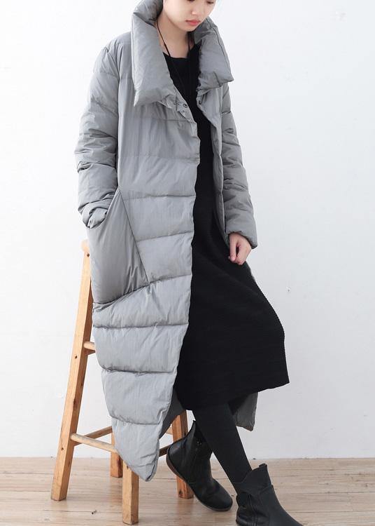 women silver down jacket woman casual v neck winter jacket thick warm fine overcoat - bagstylebliss